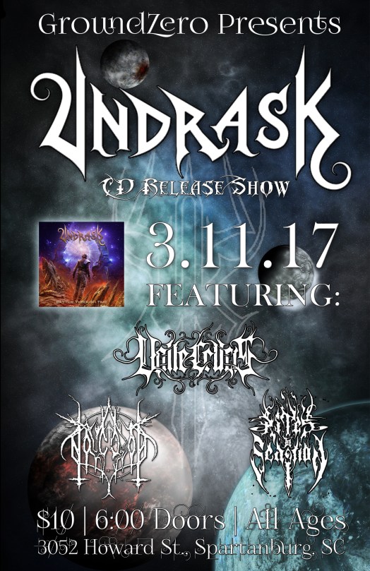 Undrask CD Release Show 3-11-17